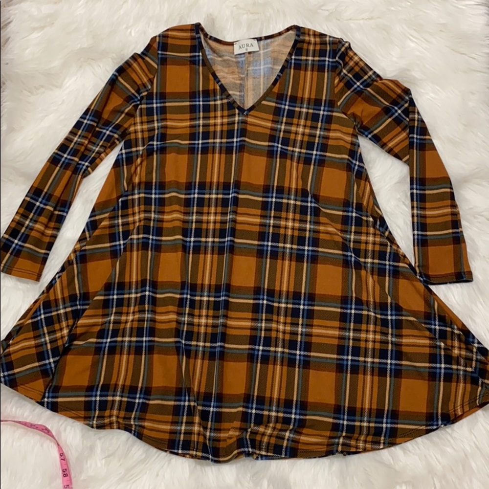 Aura plaid dress